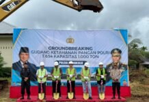 Dukung Program Ketahanan Pangan, Karo Logistik Polda Bengkulu Lakukan Groundbreaking Gudang Ketahanan Pangan Polri Kapasitas 1.000 Ton