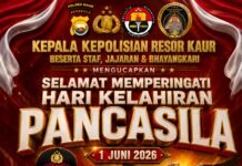 Kapolres Kaur AKBP Alam Bawono Ucapkan Selamat Hari Lahir Pancasila 2026