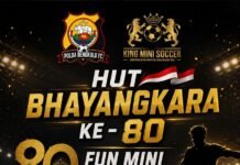 HUT Bhayangkara ke-80, Polda Bengkulu Gelar Fun Mini Soccer