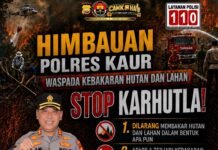 Kapolres Kaur Imbau Masyarakat Cegah Karhutla: Jangan Membakar Hutan dan Lahan