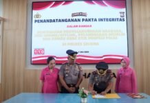 Polres Seluma Teguhkan Komitmen Integritas, Seluruh Personel Teken Pakta Integritas Cegah Narkoba dan Judi Online
