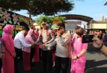 Tradisi Adat Sambut AKBP Syahrul Hariady Sebagai Kapolres Rejang Lebong