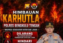 Polres Bengkulu Tengah Imbau Masyarakat Waspada Karhutla, Tegaskan Larangan Membakar Hutan dan Lahan