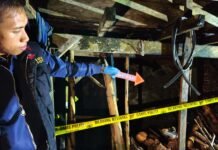 Polres Rejang Lebong Laksnakan Olah TKP, Unit Identifikasi Diterjunkan untuk Ungkap Penyebab Kebakaran
