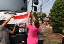Meriahkan HUT ke-81 RI, Polres Bengkulu Selatan Bagikan 1.500 Bendera Merah Putih