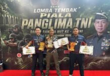 Kombes Pol. Rantau Isnur Eka Raih Juara II Overall Handgun Divisi Standar di Panglima TNI Cup 2026