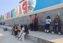 Antisipasi Gangguan Kamtibmas dan Kejadian Tenggelam, Polresta Bengkulu Imbau Wisatawan Pantai Panjang