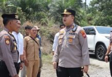 Jembatan Merah Putih Presisi di Transmigrasi Air Sulian Resmi Diresmikan Kapolres Bengkulu Selatan