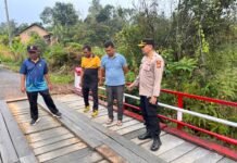 Polres Lebong Resmikan Jembatan 1 Desa Mangkurajo, Akses Utama 1.000 Warga Kini Kembali Dimanfaatkan