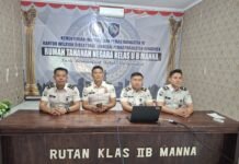 Tindak Lanjuti Temuan BPK Soal BMN, Jajaran Pengelolaan Rutan Manna Ikuti Zoom Percepatan dari Ditjenpas