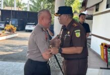 Kapolres Kaur Kunjungi Kejari Bintuhan, Perkuat Soliditas dan Sinergi Antar Aparat Penegak Hukum