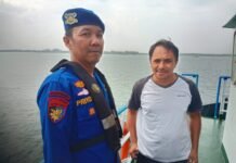 Waspada Cuaca Ekstrem, Ditpolairud Polda Bengkulu Patroli dan Sambangi Nelayan di Perairan Pulau Baai