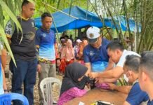 Rutan Kelas IIB Manna Gelar Bakti Sosial di Taman Wisata Air Lubuk Langkap