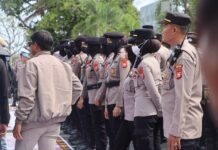 Jaga Kamtibmas, Polda Bengkulu Kawal Penyampaian Aspirasi Massa Aksi