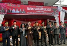 Lapas Arga Makmur Ikuti Upacara Hari Kesaktian Pancasila di Halaman Kantor Bupati Bengkulu Utara