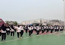 Jumat Sehat, Warga Binaan Lapas Perempuan Bengkulu Ikuti Senam Bersama