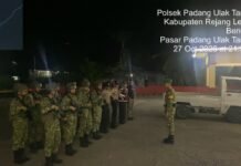 Polsek Padang Ulak Tanding Bersama TNI Intensifkan Patroli di Jalur Lintas Curup–Lubuk Linggau