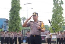 Pimpin Upacara Hari Sumpah Pemuda ke-98, Kapolres Seluma Ajak Generasi Muda Tanamkan Jiwa Patriotik dan Empati