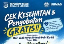 Sambut HUT ke-81 Korps Brimob Polri, Polres Rejang Lebong Gelar Bakti Kesehatan Gratis untuk Masyarakat