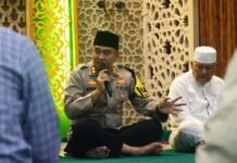Kapolres Lebong Dengarkan Keluhan Warga Muhammadiyah Saat Subuh Keliling.
