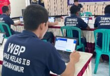 Lapas Arga Makmur Gelar Ujian TKA Gelombang Khusus bagi 7 Warga Binaan Peserta Didik Paket C